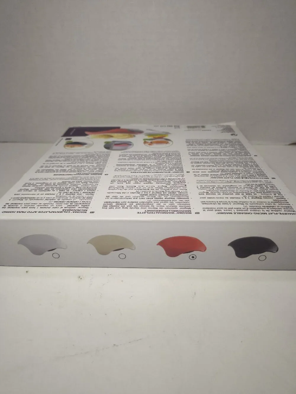 Mastrad Magma Microwaveable Hot Plate Food Warmer NEW SEALED France - RED